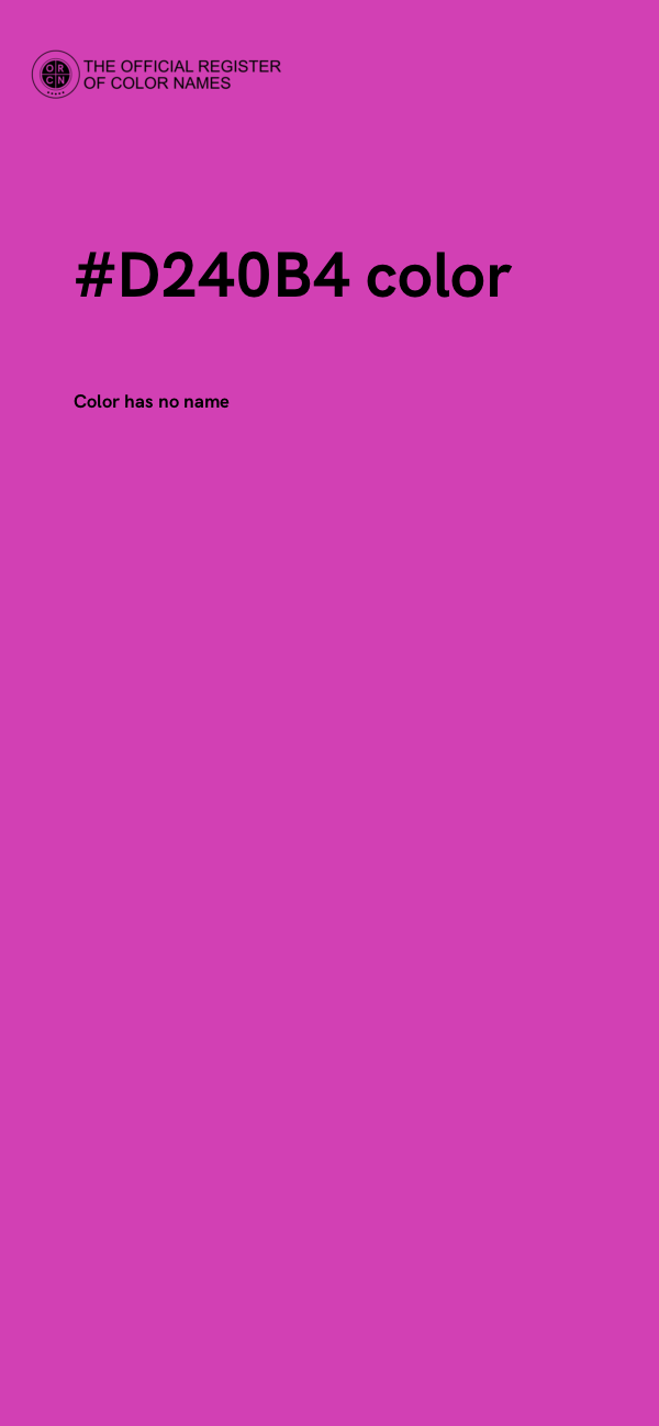 #D240B4 color image