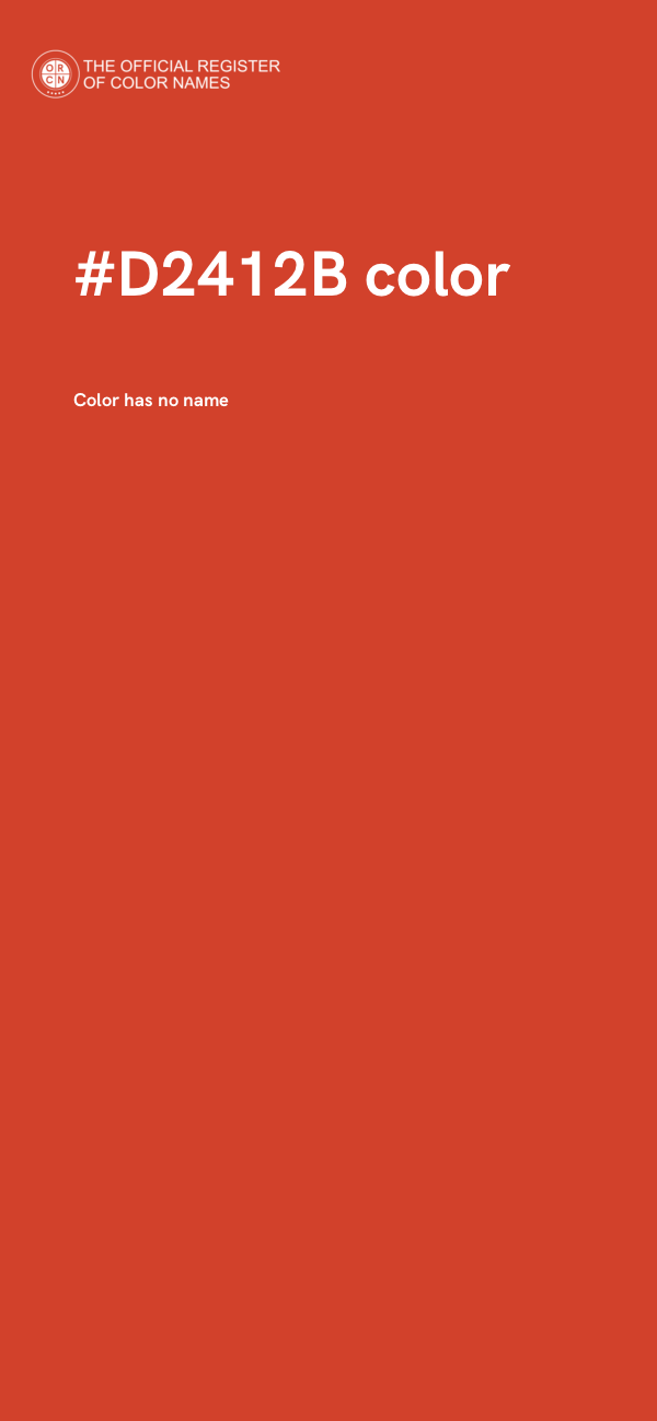 #D2412B color image