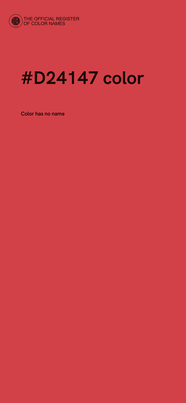 #D24147 color image