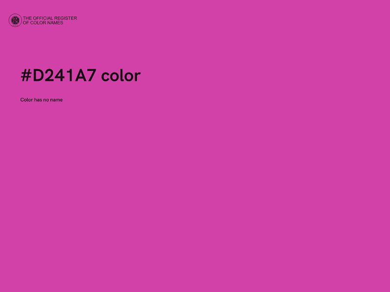 #D241A7 color image