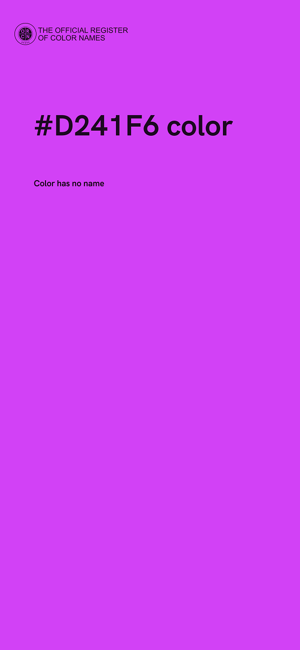 #D241F6 color image
