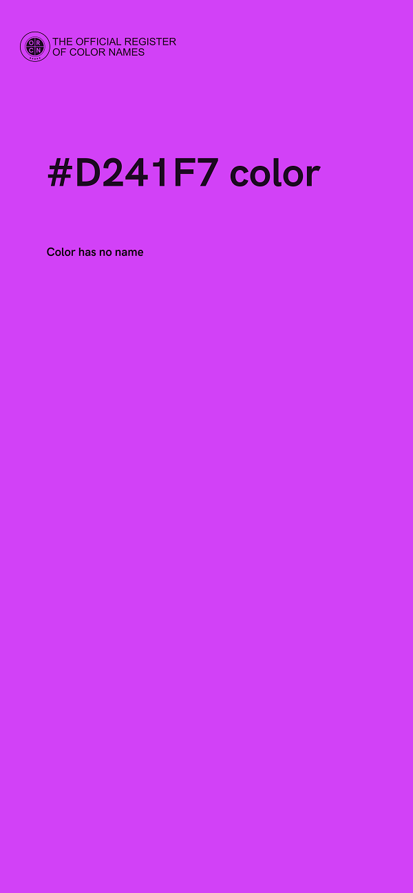 #D241F7 color image