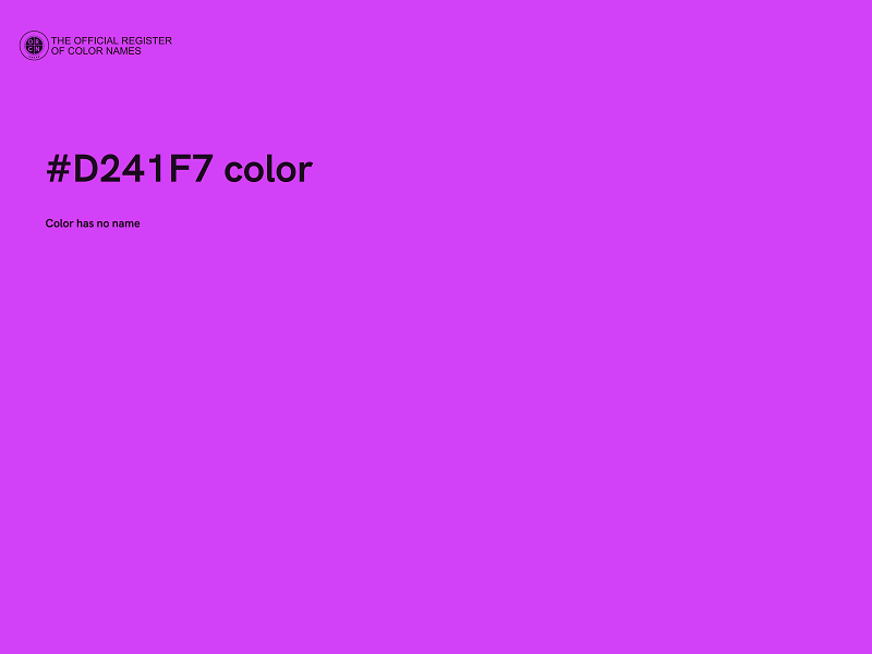 #D241F7 color image