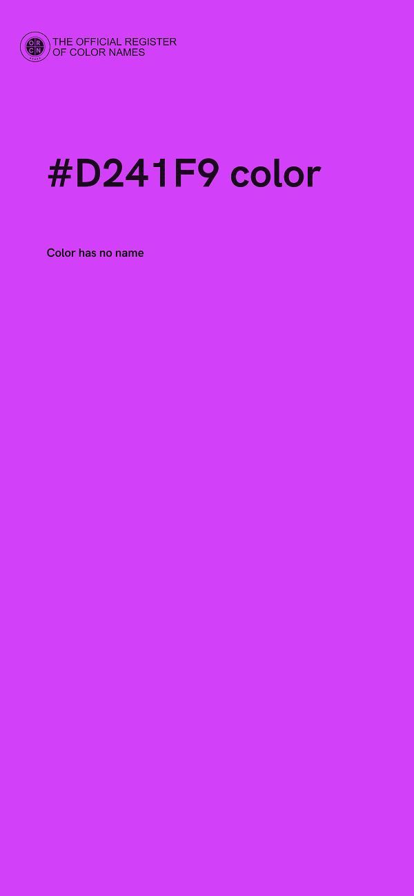 #D241F9 color image