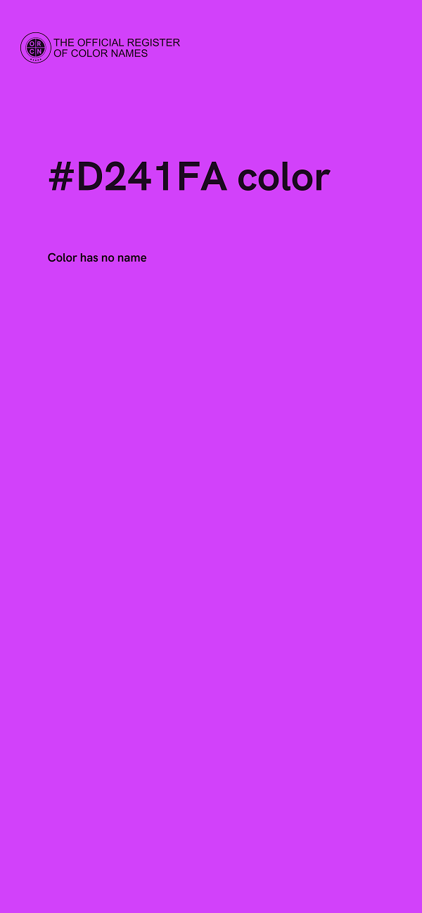 #D241FA color image