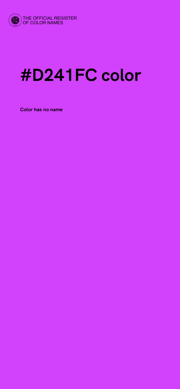 #D241FC color image
