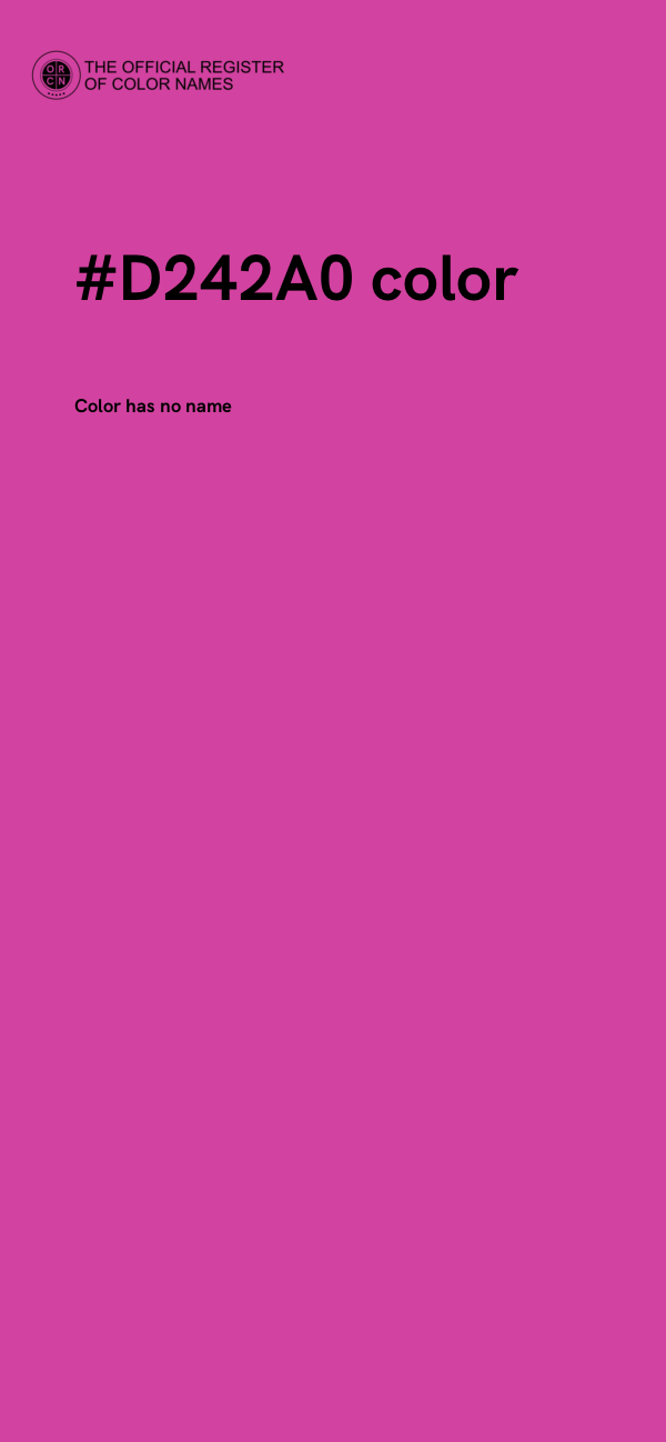 #D242A0 color image