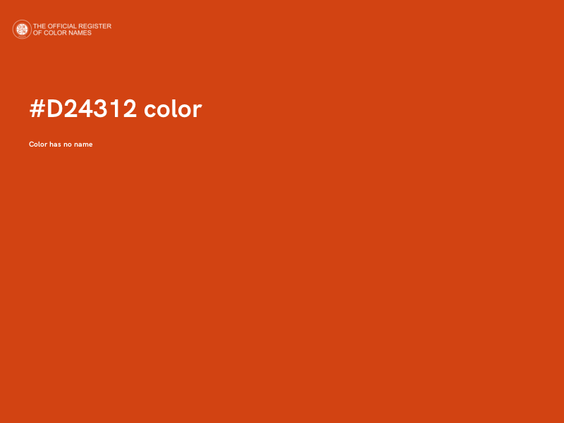 #D24312 color image