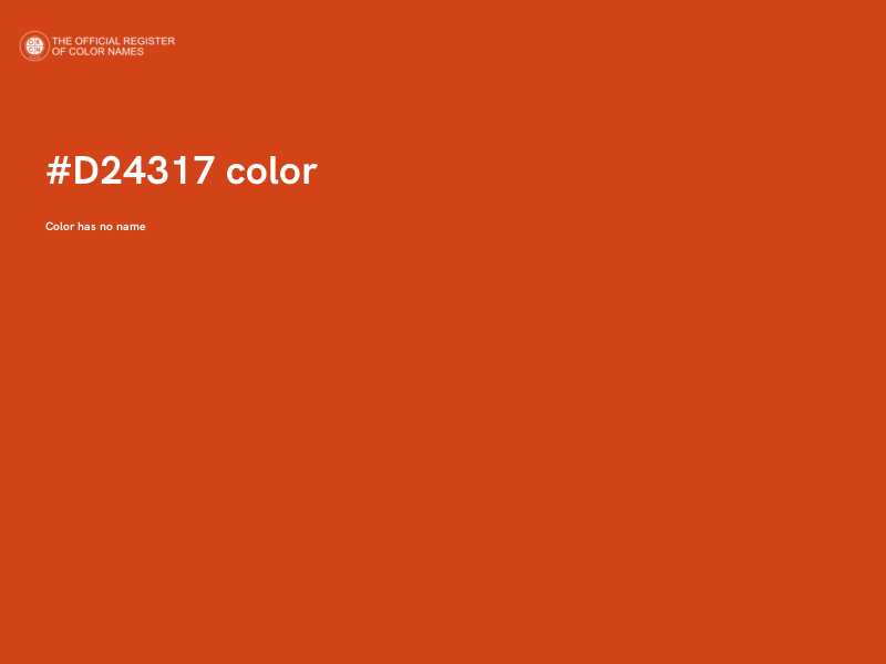 #D24317 color image