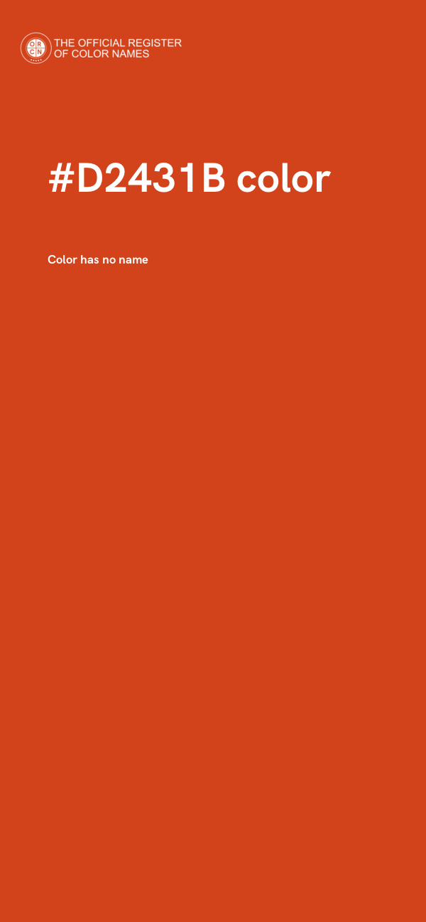 #D2431B color image