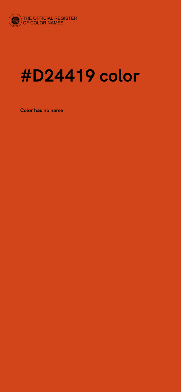 #D24419 color image