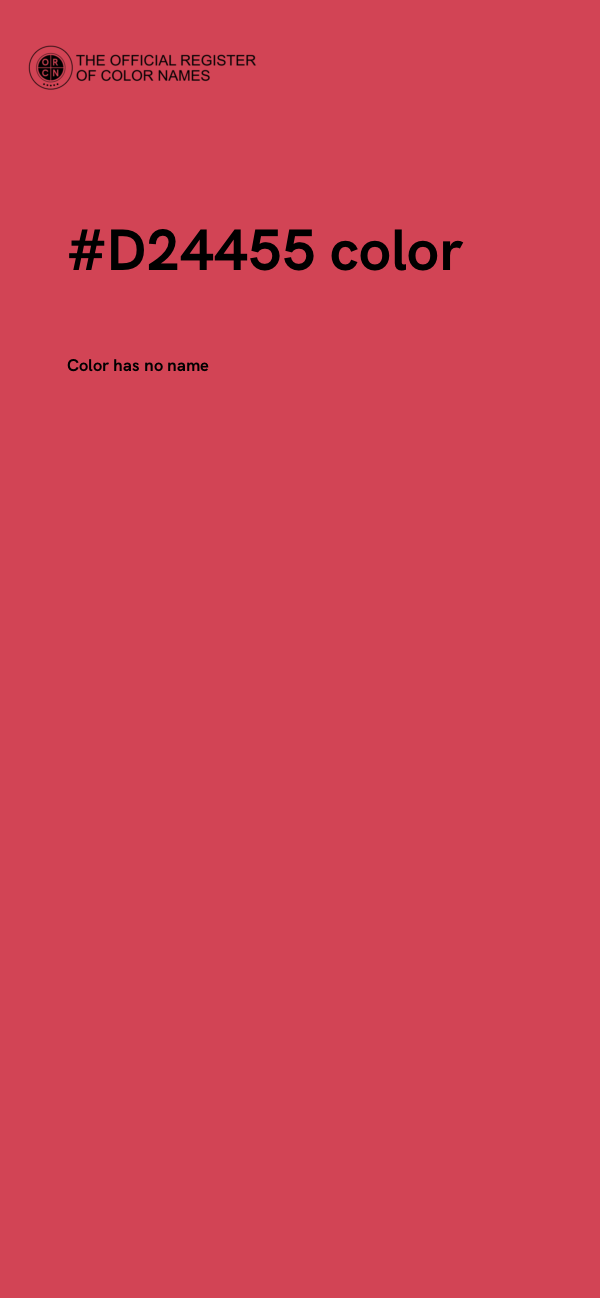 #D24455 color image