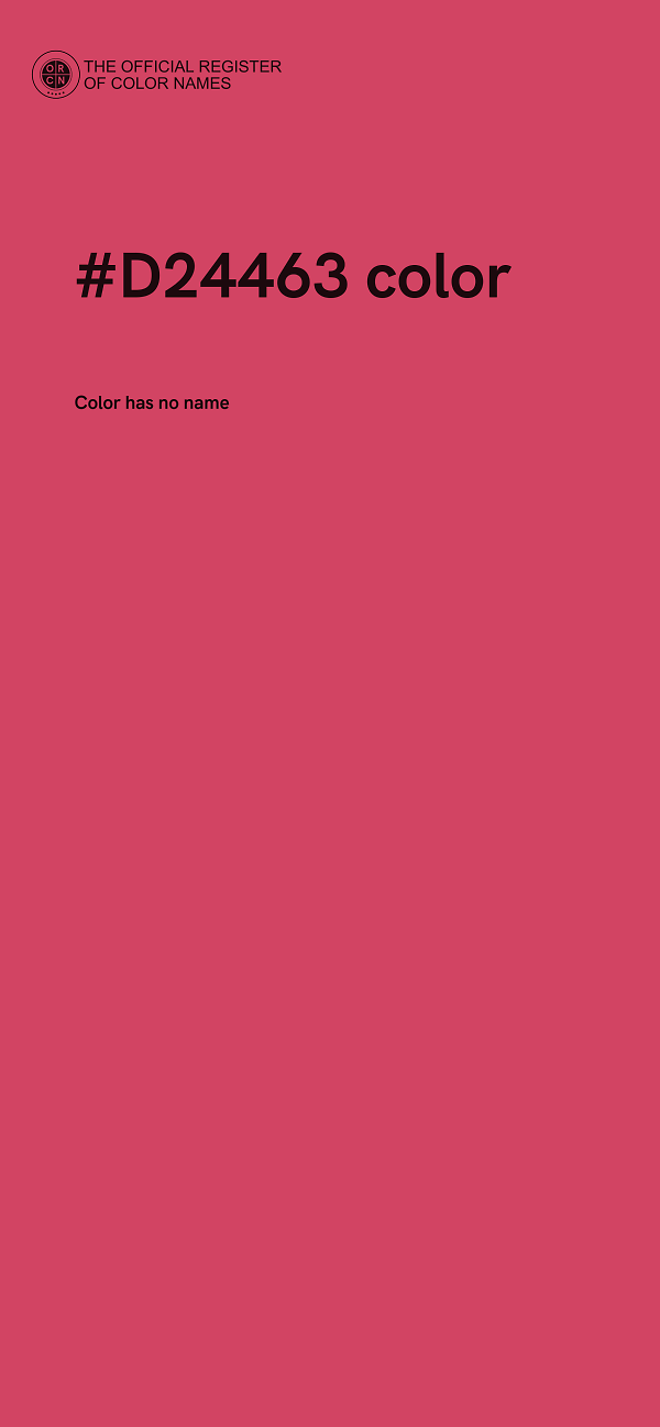 #D24463 color image