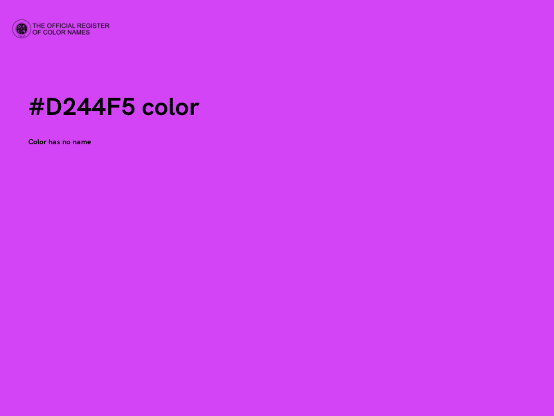 #D244F5 color image