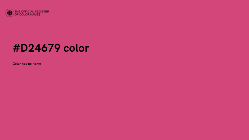 #D24679 color image