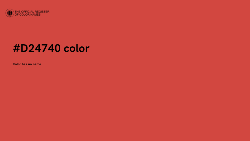 #D24740 color image