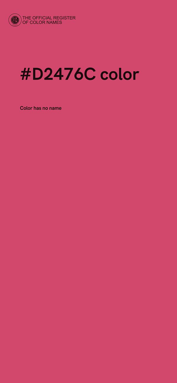 #D2476C color image
