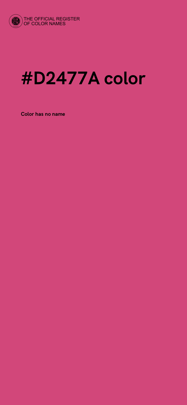 #D2477A color image