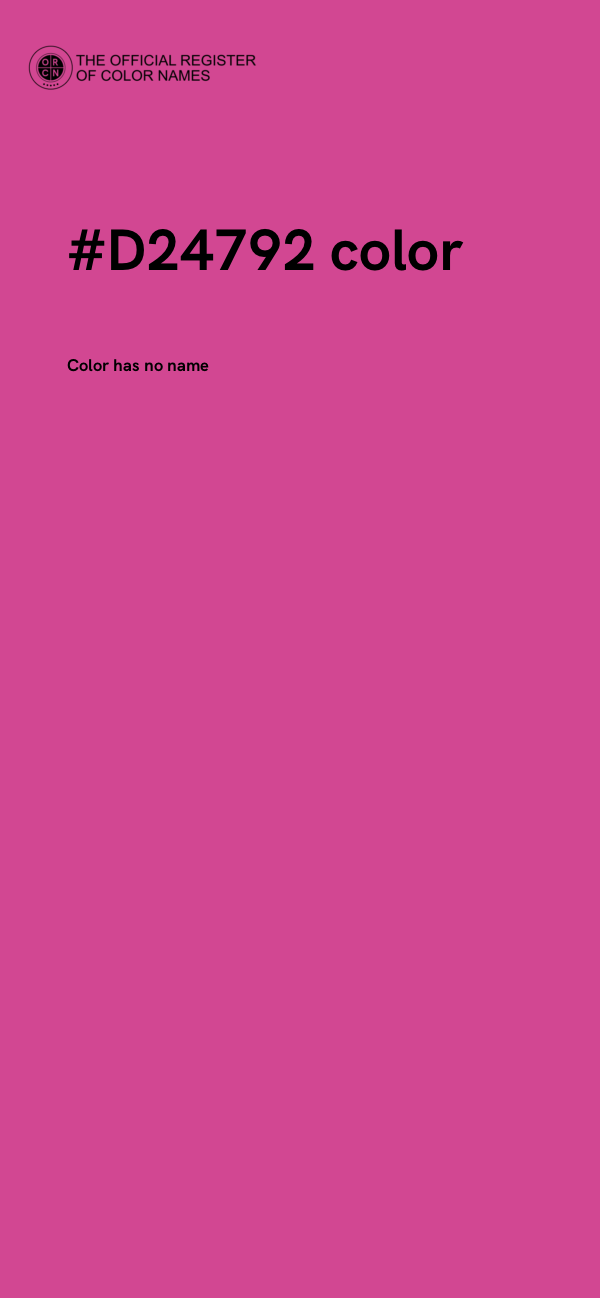 #D24792 color image
