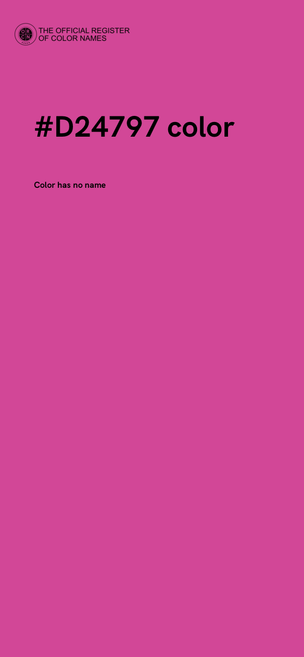 #D24797 color image
