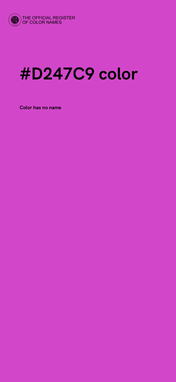 #D247C9 color image