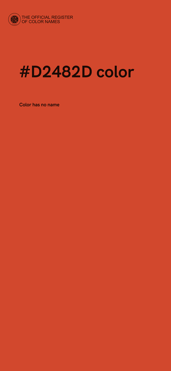 #D2482D color image