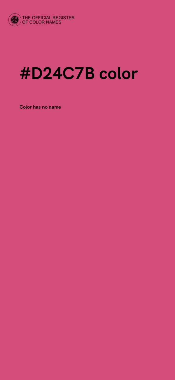 #D24C7B color image