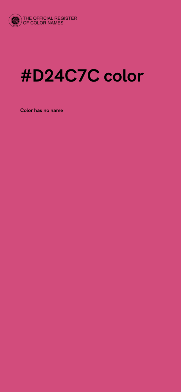 #D24C7C color image