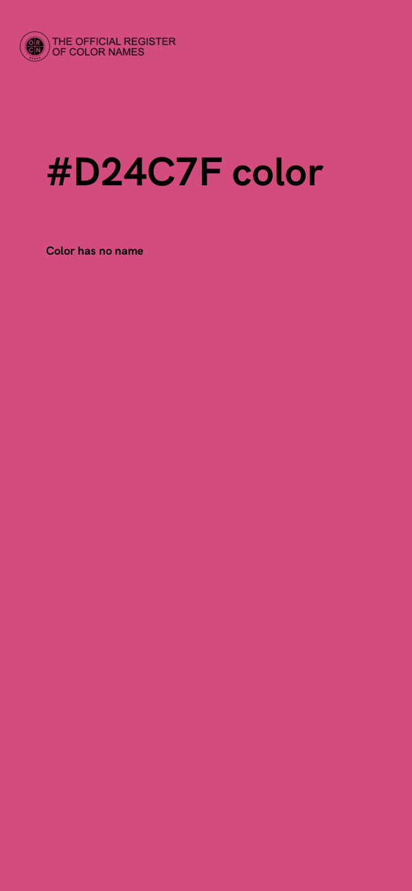 #D24C7F color image