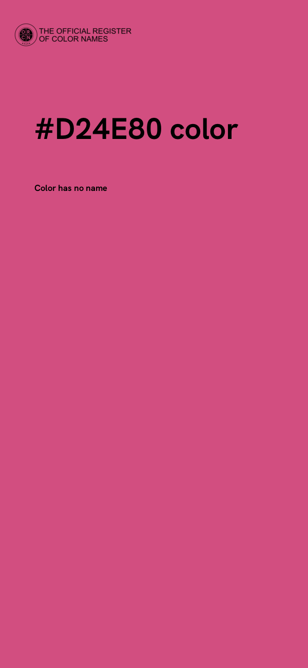 #D24E80 color image