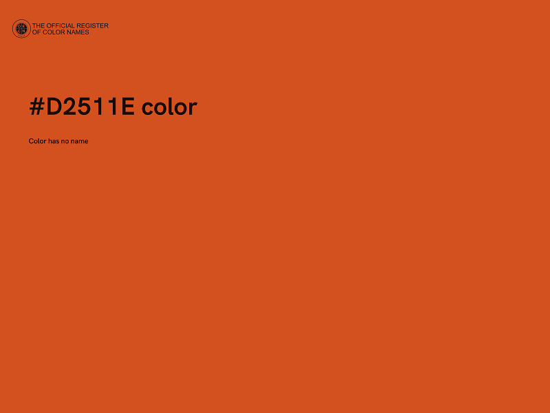 #D2511E color image