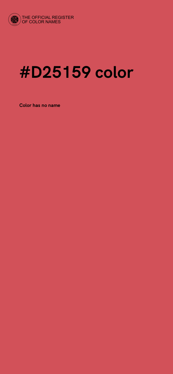 #D25159 color image