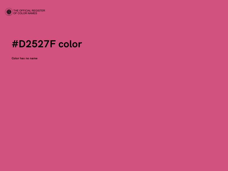 #D2527F color image