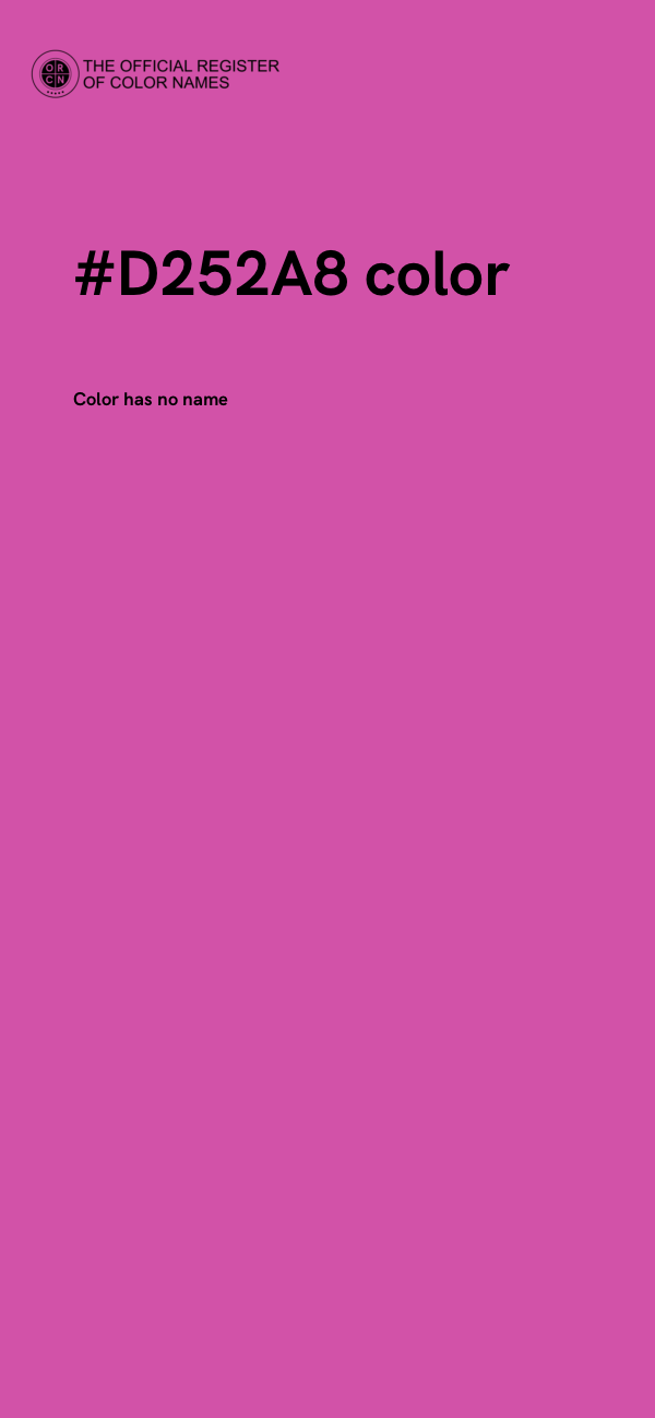 #D252A8 color image