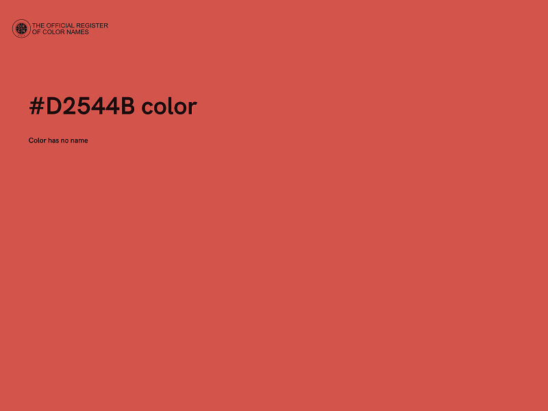#D2544B color image