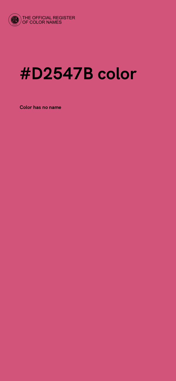#D2547B color image