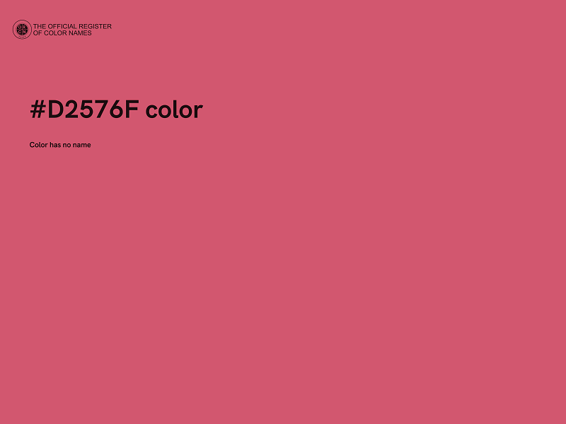 #D2576F color image
