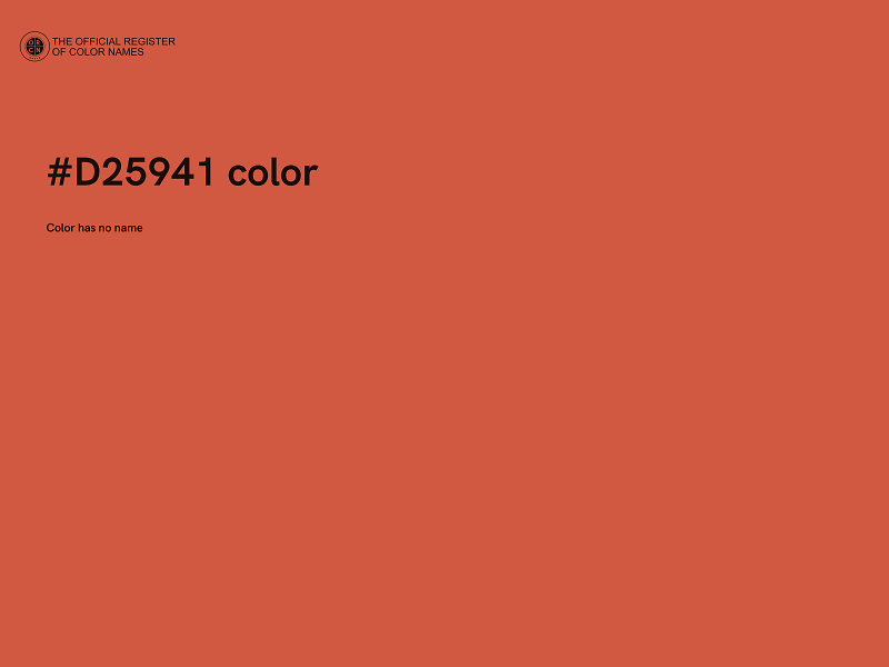 #D25941 color image