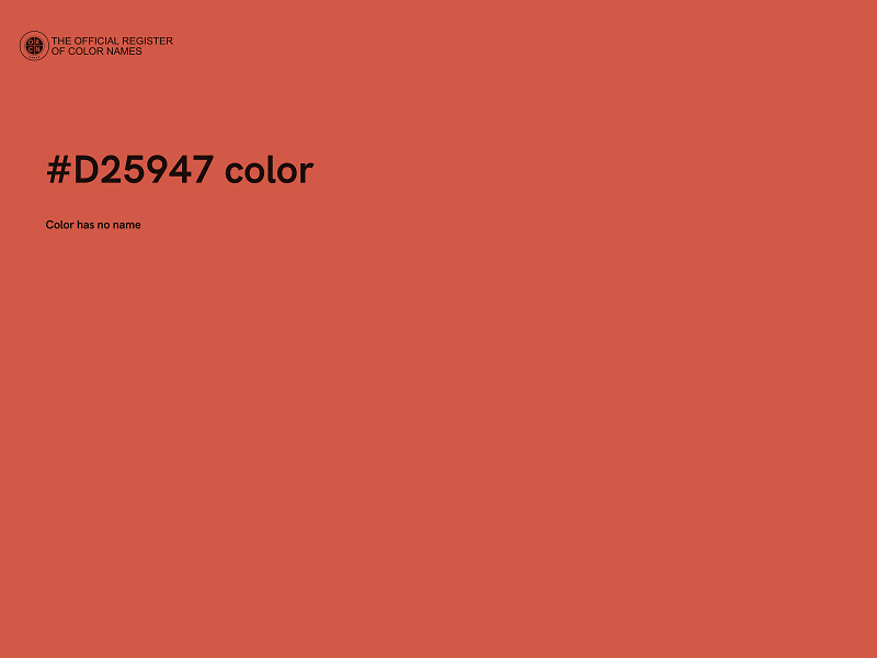 #D25947 color image