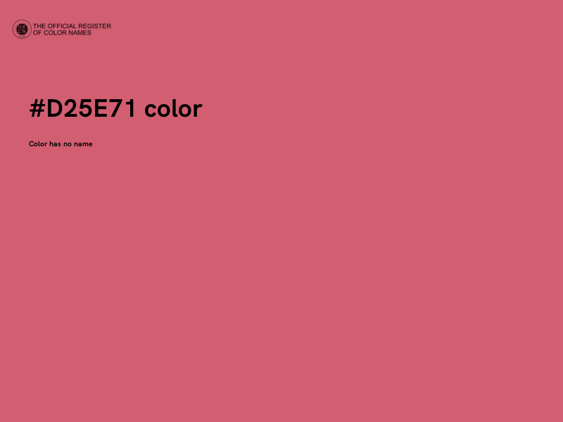 #D25E71 color image
