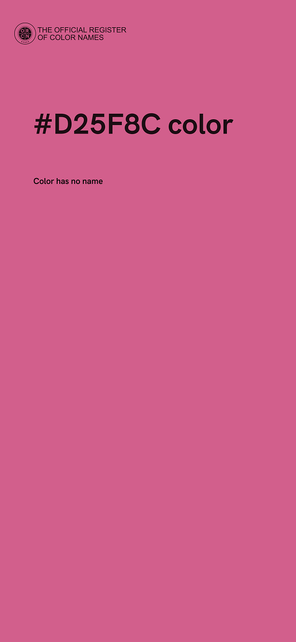 #D25F8C color image