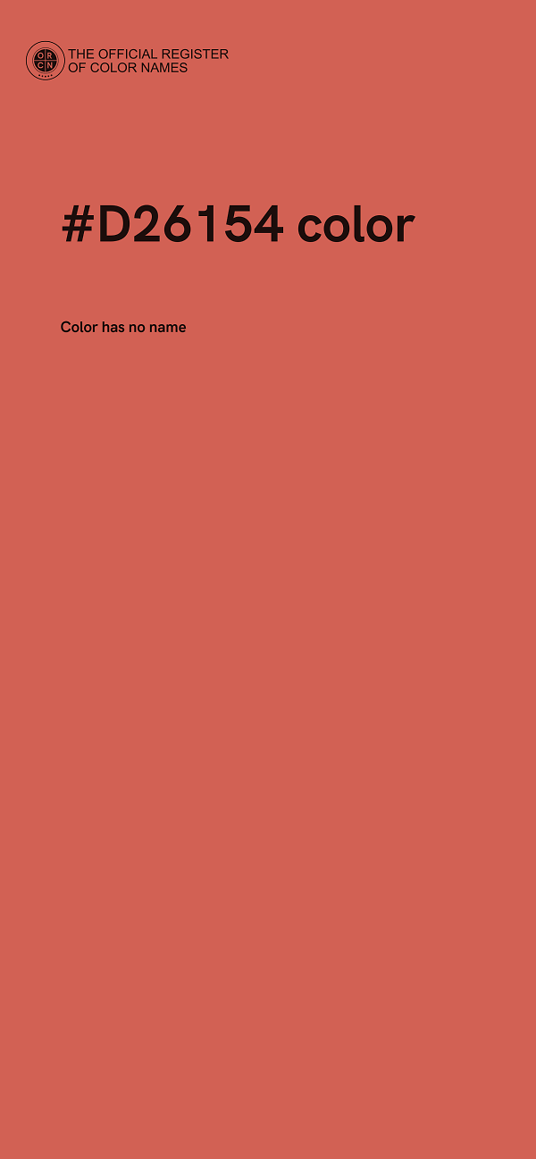 #D26154 color image