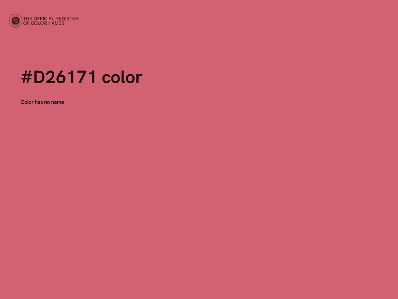 #D26171 color image