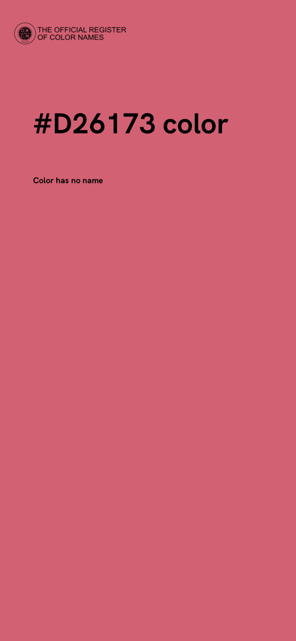 #D26173 color image