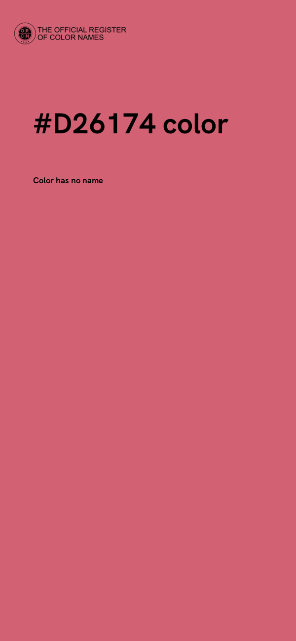 #D26174 color image