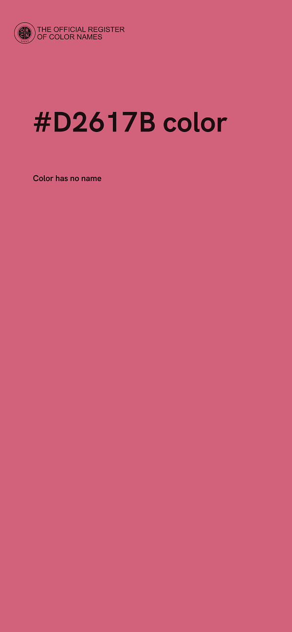 #D2617B color image