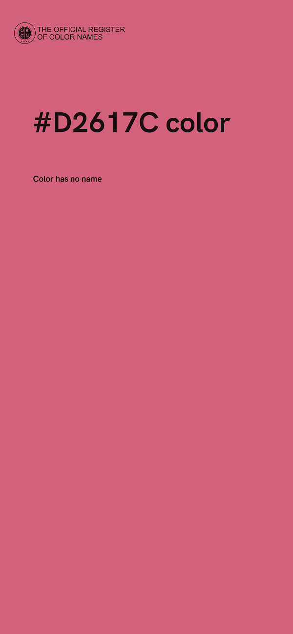 #D2617C color image