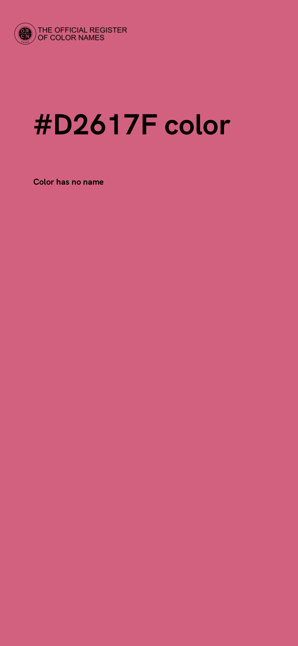 #D2617F color image