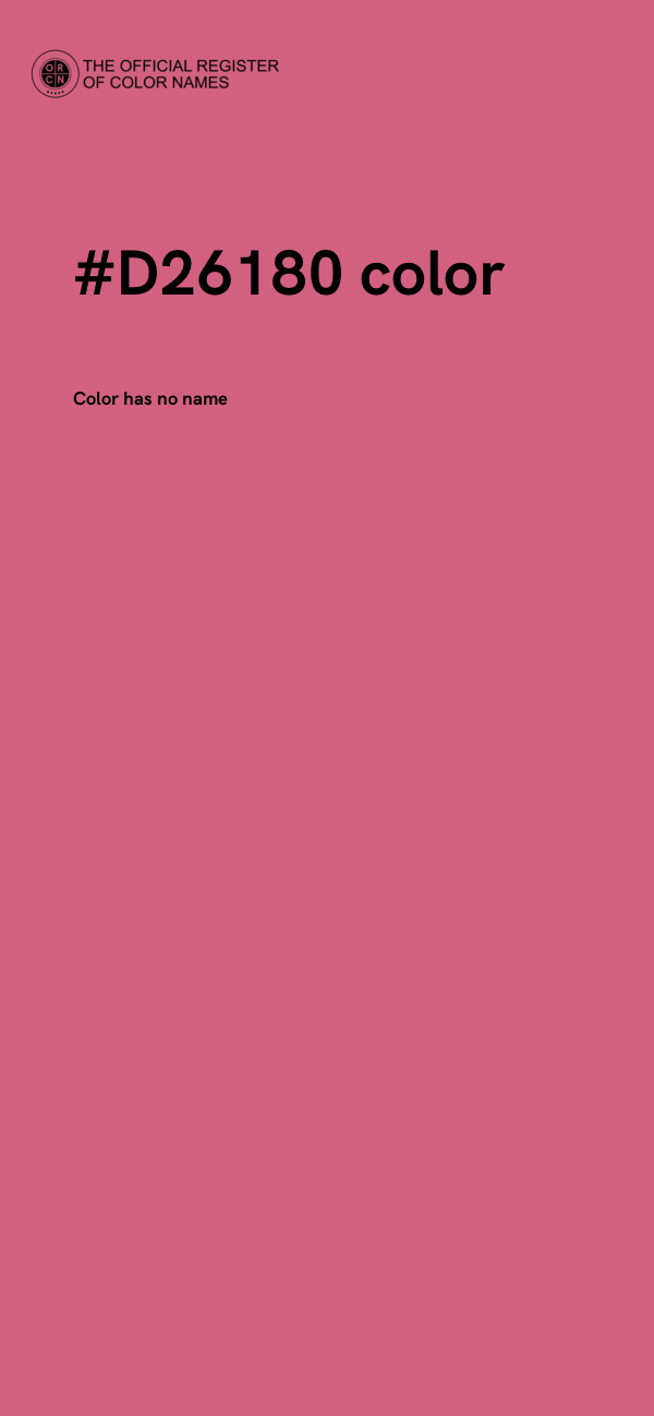 #D26180 color image