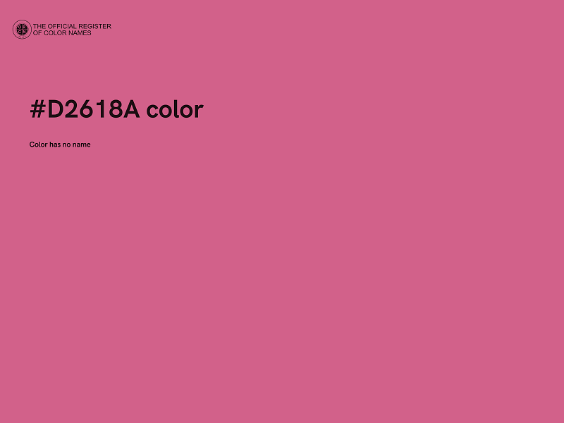 #D2618A color image